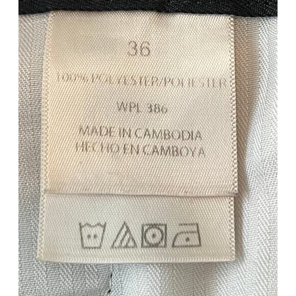 HAGGAR HIGH-RISE WALKING SHORTS, FRONT PLEATS, POCKETS, MENS-36-BLACK, FRONT ZIP - Picture 11 of 12